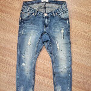 One Teaspoon "Goodies" distressed skinny jeans, size 26